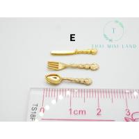 ราคา เซ็ตช้อนจิ๋ว 3 ชิ้น ช้อนจิ๋ว ส้อมจิ๋ว มีดจิ๋ว ช้อน ส้อม มีด ของจิ๋ว Dollhouse (17445079200)