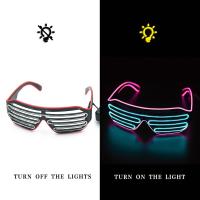 ราคา แว่นตาเรืองแสง LED gafas เรืองแสง Bril แว่นตากันแดดสะท้อนแสงคริสต์มาสเรืองแสงแก้วสำหรับอุปกรณ์ปาร์ตี้เครื่องแต่งกายใหม่ (21170208544)
