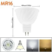 ราคา Tenchamp LED COB Spotlight GU10 GU5 3 MR16 7W Dimmable LED หลอดไฟ COB Spot Light Bulbs โคมไฟ220V 230V 240V อลูมิเนียมคุณภาพสูง Super Bright Ampoule (16721070636)