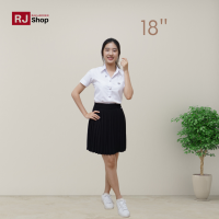 ราคา กระโปรงพลีท กระโปรงนักศึกษา สีดำ ความยาว 18 34 (18777988320)