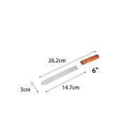 ราคา สปาตูล่า สเตนเลสแท้ ด้ามจับไม้ มีให้เลือกทั้งแบบตรง แบบงอ ขนาด 4 6 8 10 นิ้ว ที่ปาดเค้ก Spatula สปาตูลา ที่ปาดหน้าเค้ก มีดปาด (17430572664)