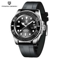 ราคา PAGANI DESIGN ผู้ชายไขลานอัตโนมัติญี่ปุ่น Seiko NH35นาฬิกากีฬา Sapphire นาฬิกากลไกสุดหรู100M โลหะกันน้ำไม่ขึ้นสนิม นาฬิกากันน้ำแบบซิลิโคนผู้ชาย (16297353732)
