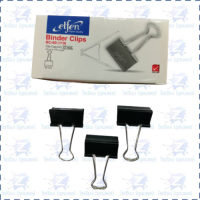 ราคา Elfen คลิปหนีบกระดาษ คลิปดำ กล่อง12ตัว Paper Clip มีทุกขนาดให้เลือก (19777209467)