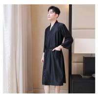 ราคา ST ชุดราตรีผ้าไหมน้ำแข็งสำหรับสำหรับทั้งหญิงและชายเสื้อคลุมอาบน้ำผ้าบางคู่ที่เรียบง่ายให้เหงื่อเสื้อคลุมอาบน้ำโรงแรมชุดเดรสผ้าไอซ์ซิลค์ (19522013979)