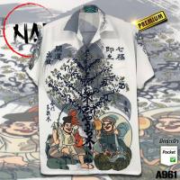 ราคา เสื้อฮาวาย ญี่ปุ่นคนคู่ตกปลา A961 ผ้าไหมอิตาลีแท้ (20036670163)