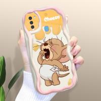 ราคา เคสโทรศัพท์พร้อมส่งสำหรับ Samsung Galaxy J2 Prime J7นายกซัมซุง M02 M11 M22ลายการ์ตูนแมวและหนูเนื้อครีมขอบหยักเคสโทรศัพท์เคสซิลิโคนแบบนิ่ม (20955972881)