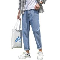 ราคา ผู้ชายกางเกงยีนส์ยืดพร้อมส่งเลย ไม่ต้องรอ กางเกงยีนส์ ฟ้า ดำ ขาเต่อ ทรงสวย เอวสูงขาเต่อสไตล์เกาหลี (2676406166)