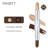 ราคา MAGEFY 2 In1 Concealer Highlight Shadow Stick Face Contouring Makeup (21175852674)
