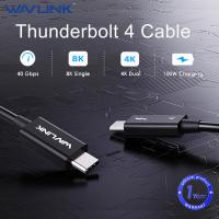 ราคา WAVLINK Thunderbolt 4สายเคเบิล40Gbps การถ่ายโอนข้อมูล2 3 2 6 3 3 Ft สายวิดีโอ USB C รองรับการแสดงผล8K Dual 4K ชาร์จ100W สำหรับ MacBook Pro air iPad 2022ท่าเรือSSDs ภายนอกและอีกมากมาย EGPU (20495632440
