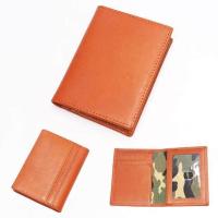 ราคา SIMLINE Genuine Leather Credit Card Holder For Men Vintage Short Handmade Bifold Slim Small Man Wallet Purse Driver License Case (20083122570)
