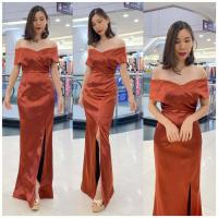 ราคา S 3XL ชุดราตรี Maxiผ้าดัชเชสอัดกาวไขว้อก เขาเเล้วนะคะ ทรงเปิดบ่า กระโปรงหางปลาผ่าหน้า ทรงนี้เรียบหรู (554438258)