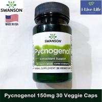 ราคา เปลือกสนฝรั่งเศสสกัด Pycnogenol 150mg 30 Veggie Caps Swanson สารสกัดเปลือกสนมาริไทม์ จากประเทศฝรั่งเศส Antioxidant Support (5412074250)