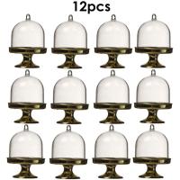 ราคา 12ชิ้น กล่องพลาสติกใส่ขนมทรงกลมสำหรับงานแต่งงานกล่องใส่ขนมหวานความคิดสร้างสรรค์โปร่งใสกล่องใส่ขนมเค้กสำหรับงานเลี้ยงงานแต่งงานที่จัดเก็บ DIY (20814676858)