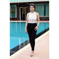 ราคา Pinky Paer shop กางเกงสกินนี่ กระดุม 5 เม็ด ป้ายทอง ผ้ากำมะหยี่ กางเกงขายาว ชุดลำลอง ผ้ายืดเก็บทรง คนอ้วน ผอมใสเข้ารูปสวมใส่สบาย กางเกงทำงาน กางเกงแฟชั่นผู้หญิง (955748094)