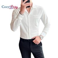 ราคา Cozy Up เสื้อเชิ้ตแขนยาวสไตล์อังกฤษธุรกิจแฟชั่นอย่างเป็นทางการของผู้ชายสลิมฟิต (16018544726)