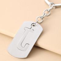 ราคา BAC พวงกุญแจตัวอักษรเหล็กสเตนเลส DIY A Z 26ตัวอักษรสองชั้นสร้อยคอตัวอักษรผู้หญิงของขวัญคู่พวงกุญแจรถเครื่องประดับ (21047362077)