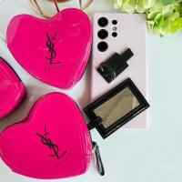 ราคา พร้อมส่งของแท้ กระเป๋าเครื่องสำอางค์ YSL Beaute Heart Bag Ring Phone (20354381891)
