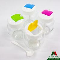 ราคา Megapro ขวดใส่เครื่องปรุง พร้อมช้อน โหลใส่เครื่องปรุง (21200065364)