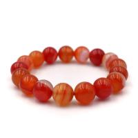 ราคา AGATE หินอาเกตสีแดง ขนาด 10 มม หินโมรา สร้อยข้อมือหินแท้ by siamonlineshop (694882062)