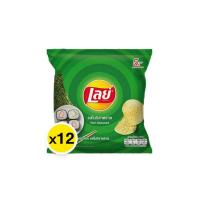 ราคา เลย์ ร็อค มันฝรั่งแท้ทอดกรอบ รสโนริสาหร่าย 12 13กรัม 12ซอง (20665492443)