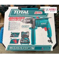 ราคา ของแท้100 ส่งฟรี TOTAL ชุดเครื่องมือ 115 ชิ้น รุ่น THKTHP1152 สว่านกระแทกในชุด (19661186444)