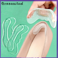 ราคา Greenwind แผ่นรองส้นเท้าซิลิโคนสำหรับผู้หญิงแผ่นแผ่นรองส้นเท้าติดที่ด้านหลังรองเท้าป้องกันพื้นรองเท้าเพิ่มความสูงปวด Relief ป้องกันการบาดเจ็บที่เท้า (20419981282)