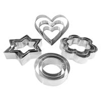 ราคา Metal Cookie Cutters Set Star Cookie Cutter Stainless Steel Round Biscuit Cutter Heart Small Star Cookie Cutters Mini Flower Moulds Cutter For Baking 12 Round Heart Flower Star Cookie Cutters (1655018