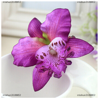 ราคา mishun318862 กิ๊บติดผมสำหรับผู้หญิงกิ๊บติดผมดอกกล้วยไม้สีสันสดใสสำหรับงานแต่งงาน (20681607656)