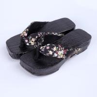 ราคา ชุดกิโมโนผู้หญิงสไตล์โบราณแบบใหม่ฤดูร้อนแมทช์ลุคง่ายรองเท้าแตะไม้สไตล์จีนรองเท้าสเก็ตบอร์ดรองเท้าไม้หูคีบสไตล์ญี่ปุ่น cos (15632641824)