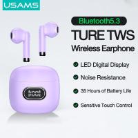 ราคา USAMS TureTWS หูฟังบลูทูธไร้สาย5 3อัลตร้าขนาดมินิหูฟังไร้สายกีฬาเสียงเบสหูฟังเอียร์บัดเอียร์บัดเสียงเซอร์ราวด์3D ACC (17290259221)