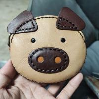 ราคา กระเป๋าใส่เหรียญหนัง กระเป๋าหมู ใส่บัตร atm ใส่เหรียญ ทำจากหนังวัว งานแฮนด์เมด น่ารัก ราคาถูก MARAH หมูกลม (21311290620)