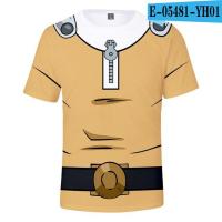 ราคา ญี่ปุ่นอะนิเมะ One Punch Man 3D T เสื้อผู้หญิงผู้ชายเด็กชายเด็กหญิงฤดูร้อนแขนสั้นตลก Tshirt เสื้อยืดกราฟิกไซตามะ Oppai คอสเพลย์ (8011436440)