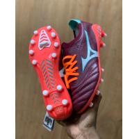 ราคา รองเท้าสตั๊ดสีแดงขาว Mizuno Japan รองเท้าสตั๊ดสีขาวม่วง Mizuno Japan และประกันคุณภาพสินค้าตรงปกตรงป้ายหนังวัวฟอกนิ่ม (15623208243)