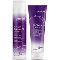 ราคา Joico Color Balance Purple shampoo with conditioner 300ml แชมพูเนื้อสีม่วงพร้อมครีมนวดสีม่วงสำหรับผมบลอน์หม่น หรือสีเทา (6933424)