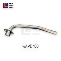 ราคา คอท่อ ท่อท่อนหน้า HONDA WAVE100 WAVE100 ปี 2005 WAVE110 WAVE110 i WAVE110 i ปี 2014 WAVE125 WAVE125 i สีชุบเงา และดำเงา (19680400839)