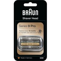 ราคา Braun Cleaning Tools Electric Shaver Head Replacement Part 94M Silver Compatible with Series 9 Pro and Series 9 Electric Razors for Men (20217758606)
