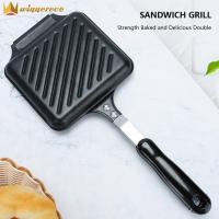 ราคา Winnereco ขนมปังไม่ติดแม่พิมพ์ตะแกรงปิ้งย่างแพนเค้กขนมปังปิ้งกระทะทอดถอดได้เหล็กย่างทำความร้อนเร็วของใช้ในครัวเรือน (19921337274)