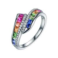 ราคา แหวนเพชรสี่เหลี่ยมบุษราคัมสีสันสดใสหญิงยุโรปและอเมริกาสร้างสรรค์ฝังแหวนพลอยสายรุ้ง (16778050498)