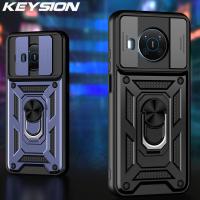 ราคา KEYSION เคสสำหรับ NOKIA กันกระแทก X100 5G C30 C20 C10สไลด์ C1ป้องกันเลนส์กล้องขาตั้งโทรศัพท์โทรศัพท์เคสสำหรับโนเกีย G10 G20 (17112061915)