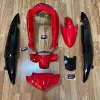 ราคา ชุดสี Nouvo mx 7 ชิ้น สีแดง ดำ ไม่ติดลาย (13988432237)