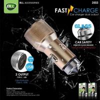 ราคา BLL CAR CHARGER รุ่น2503 ที่ชาร์จในรถ ที่ชาร์จแบตในรถ พร้อมที่ทุบกระจก หัวชาร์จ อะแดปเตอร์ 2ช่อง USB รับประกัน 1 ปี (9880682745)