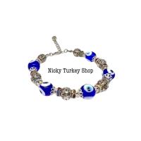 ราคา กำไลข้อมือ Evil Eyes ดวงตาปีศาจประดับด้วยคริสตัลและ Murano glass (15792003767)