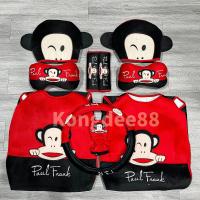 ราคา หุ้มเบาะรถยนต์ ลายพอลแฟรงค์หัวเบาะน่ารัก เบาะนั่งสีดำ งานสวยมาก (9883054726)