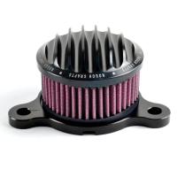 ราคา อุปกรณ์เสริมรถจักรยานยนต์ตัวกรองอากาศอัตราการไหลเวียนสูงสำหรับ Harley Davidson 883 Sportster 1200 48 72ชุดระบบ CNC เพลทตัวฟอกอากาศไอดี (21341983280)