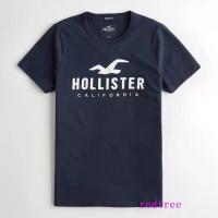 ราคา Hollister เสื้อยืดผู้ชาย แท้ เสื้อยืด เสื้อยืดผ้าฝ้าย men t shirt men short sleeve เสื้อยืดสีน้ำเงิน (17293305253)