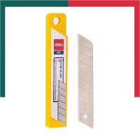 ราคา ใบมีดคัตเตอร์เล็ก ใบคัตเตอร์ใหญ่ ใบมีดดำ Deli คัตเตอร์ ใบมีด ใบเฉียง 45 องศา หรือ 30 องศา บรรจุ 10 ใบ UBMarketing (20755624582)