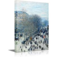 ราคา Claude Monet Boulevard Des Capucines Impressionist ศิลปะผ้าใบศิลปะสมัยใหม่บ้าน16X24นิ้ว (20267116732)