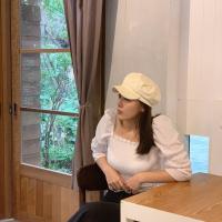 ราคา Tinytreetown Pumpkin newsboy hat (17447783370)