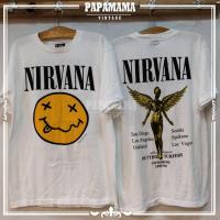 ราคา NIRVANA SMILEY เสื้อวง เสื้อทัวร์ ป้าย giant made in USA เสื้อยืดผ้าฝ้าย (15653289449)