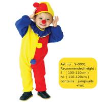 ราคา Halloween Naughty Funny Clown Costumes Christmas Boy Girl Joker Costume Cospaly Carnival Party Dress Up Clown Suit No Wig (19810593893)